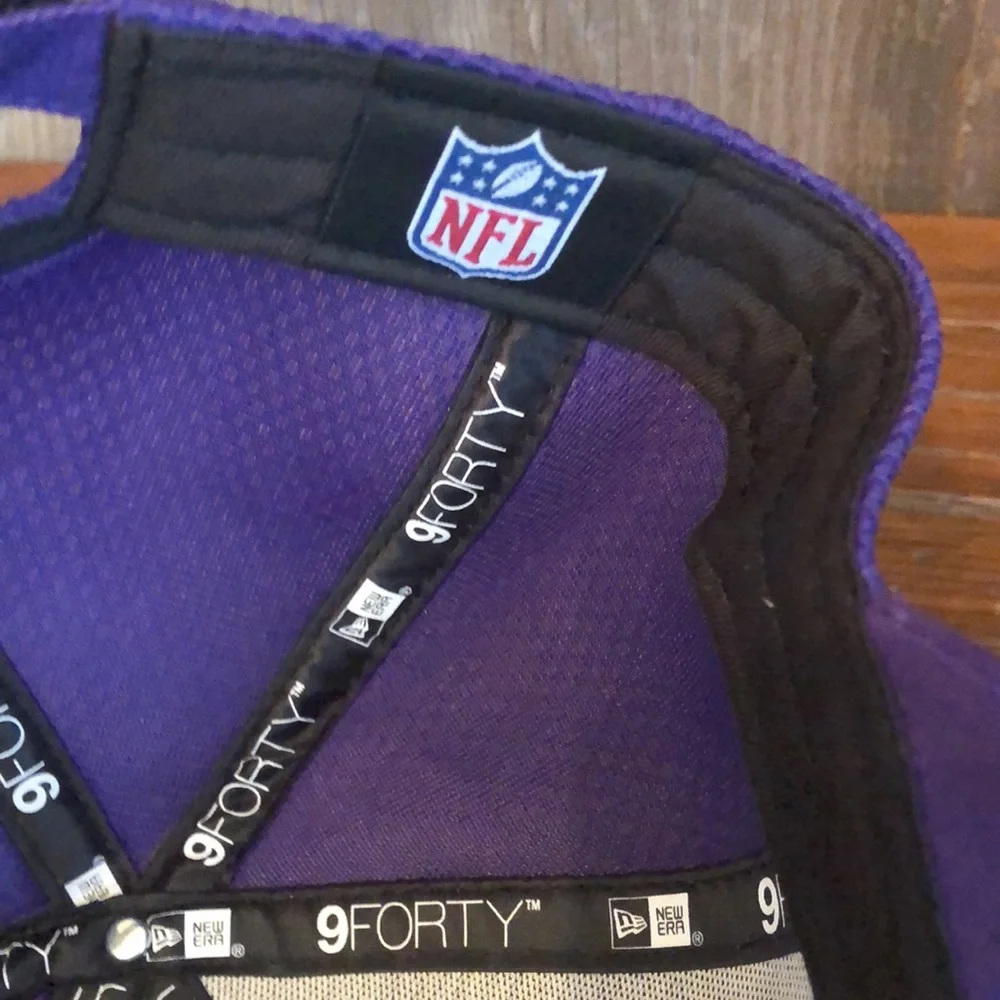 New Era Purple Minnesota Vikings U-Line Custom 9FORTY Adjustable Hat
